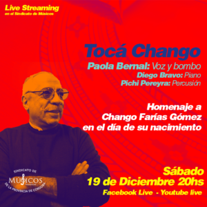 18-12-20_toca-chango-homenaje-a-chango-farias-gomez-Paola-Bernal-en-voz-y-bombo-Diego-Bravo-en-piano-y-Pichi-Pereyra-en-percusion