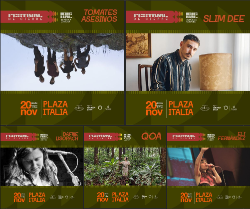 Festival de Cierre de la #BienalDeMúsicaCórdoba – Sabado 20 (Plaza Italia)