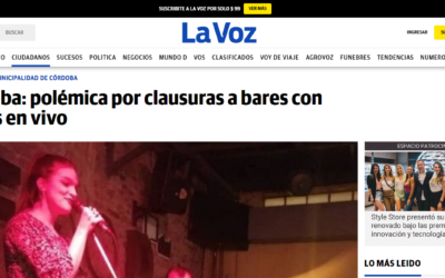 “Córdoba: polémica por clausuras a bares con shows en vivo” – lavoz.com.ar