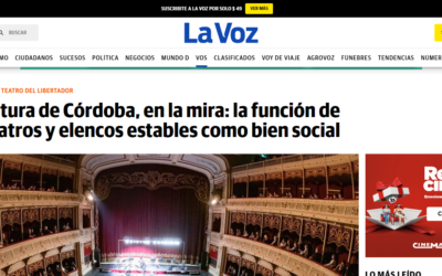 La cultura de Córdoba, en la mira: la función de los teatros y elencos estables como bien social – La Voz