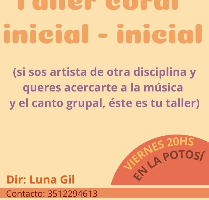 Taller coral inicial – inicial