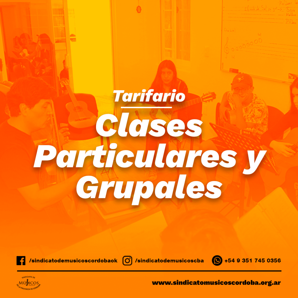 Calculadora Oficial de Tarifario para Enseñanza y Clases Particulares - Sindicato de Músicos de la provincia de Córdoba.